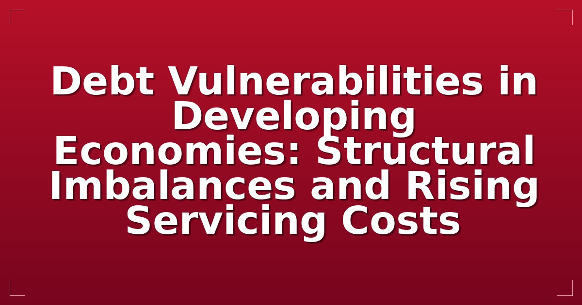 Debt Vulnerabilities in Developing Economies: Structural Imbalances and Rising Servicing Costs
