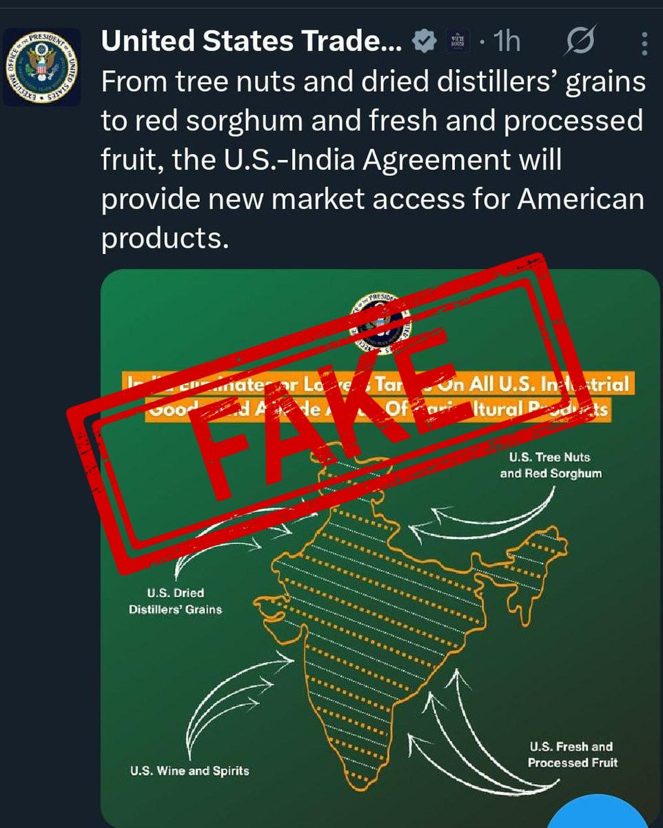 Fake Debunk: US Trade Rep delete the post that showed Pakistan occupied Kashmir in its correct political map feat