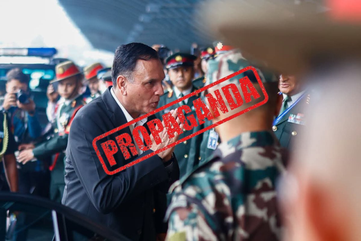 FACT CHECK: Fake News Alert - India's Army Chief General Dhiraj Seth in Kathmandu. 

India...