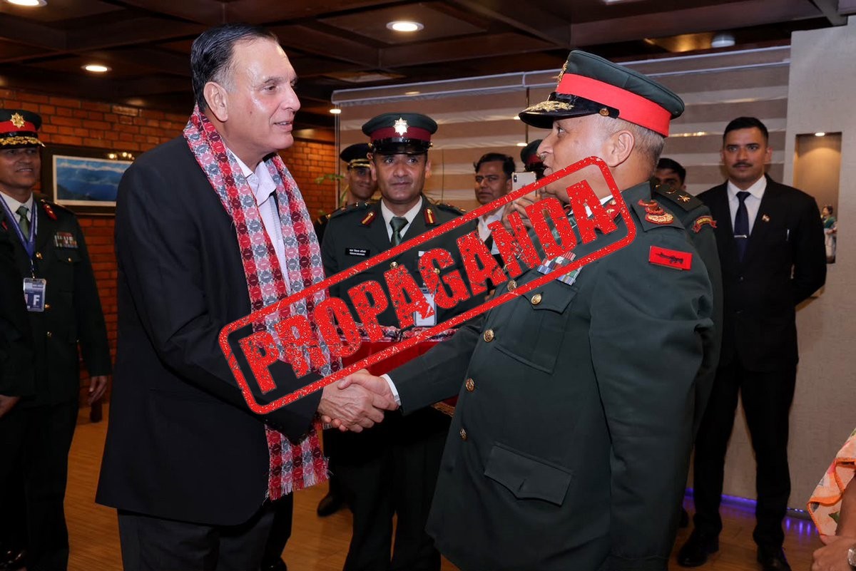FACT CHECK: Fake News Alert - Indian Army Chief General Dhiraj Seth concludes 3 day Kathma...