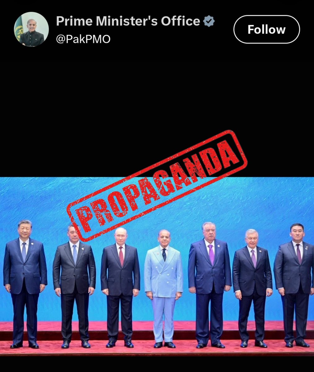FACT CHECK: Fake News Alert - Pakistan PM office releases SCO family photo, editing out In...