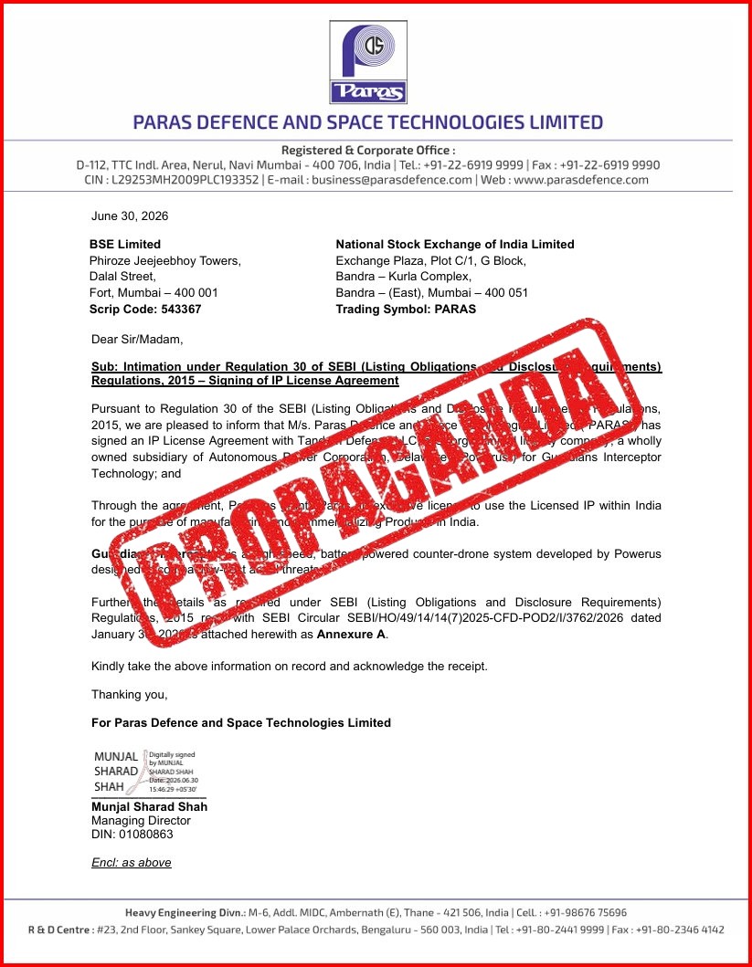 FACT CHECK: Fake News Alert - 🚨 PAKISTAN KO DRONES — INDIA KO ANTI-DRONE TECHNOLOGY!
...