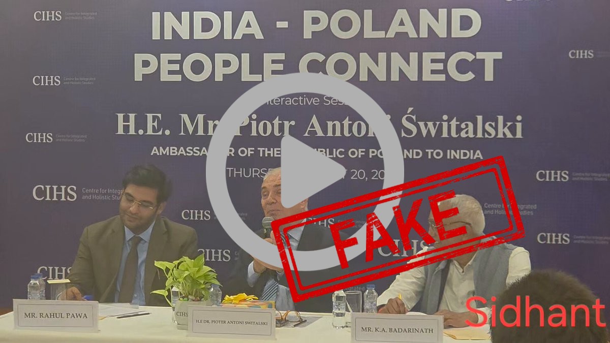 FACT CHECK: Fake News Alert - Poland Ambassador Dr. Piotr Antoni Åšwitalski says "we are...