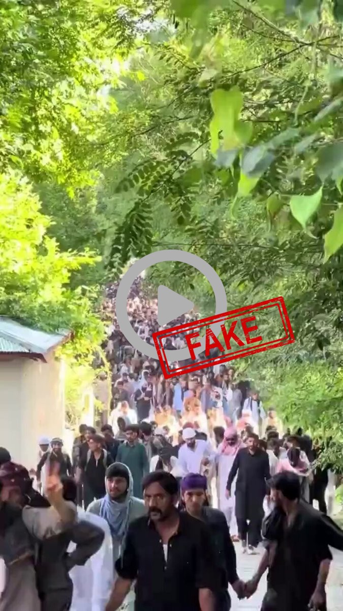 FACT CHECK: Fake News Alert - Thousands of people are on street in Rawalakot, protesting a...