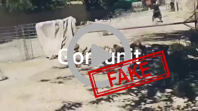 FACT CHECK: Fake News Alert - Latest visuals:
Heavy clashes are still going on between mil...