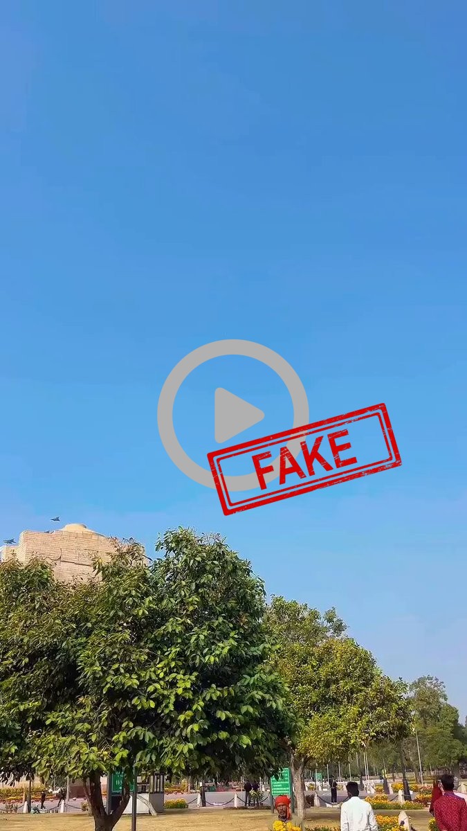 Fake Debunk: IAF fighter jets thunder over Kartavya Path in an Operation Sindoor formation on Republic Day. Durin
