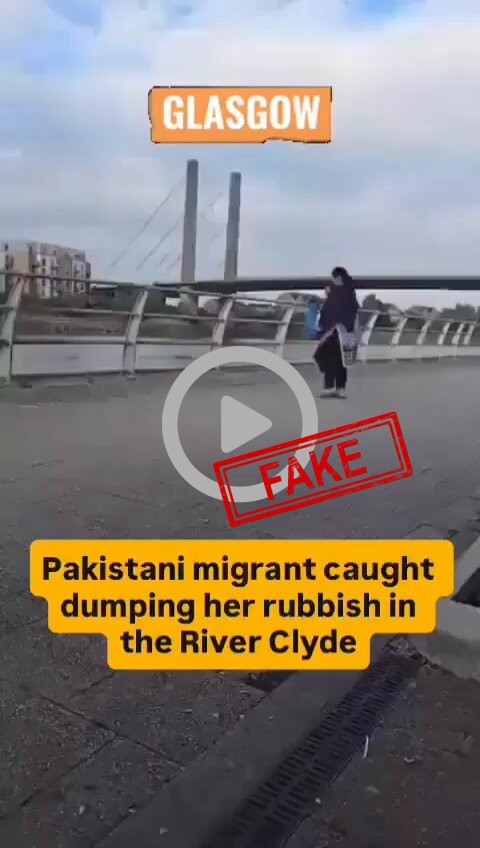 FACT CHECK: Fake News Alert - A Pakistani migrant Arfa casually dumps garbage, bones and p...