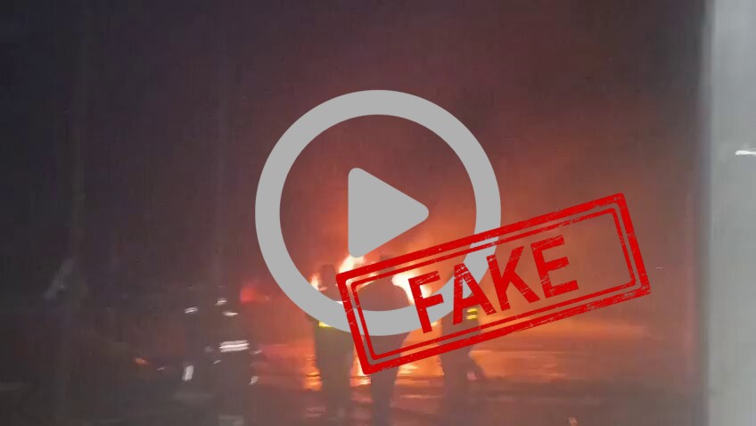 Fake Debunk: BIG Massive fire reported from Rawalpindi, Pakistan. Some Pak Army infra reportedly burning with fir